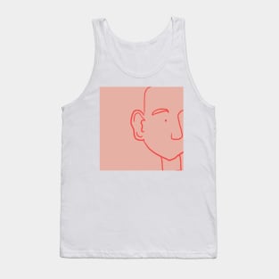 Lineart face Tank Top